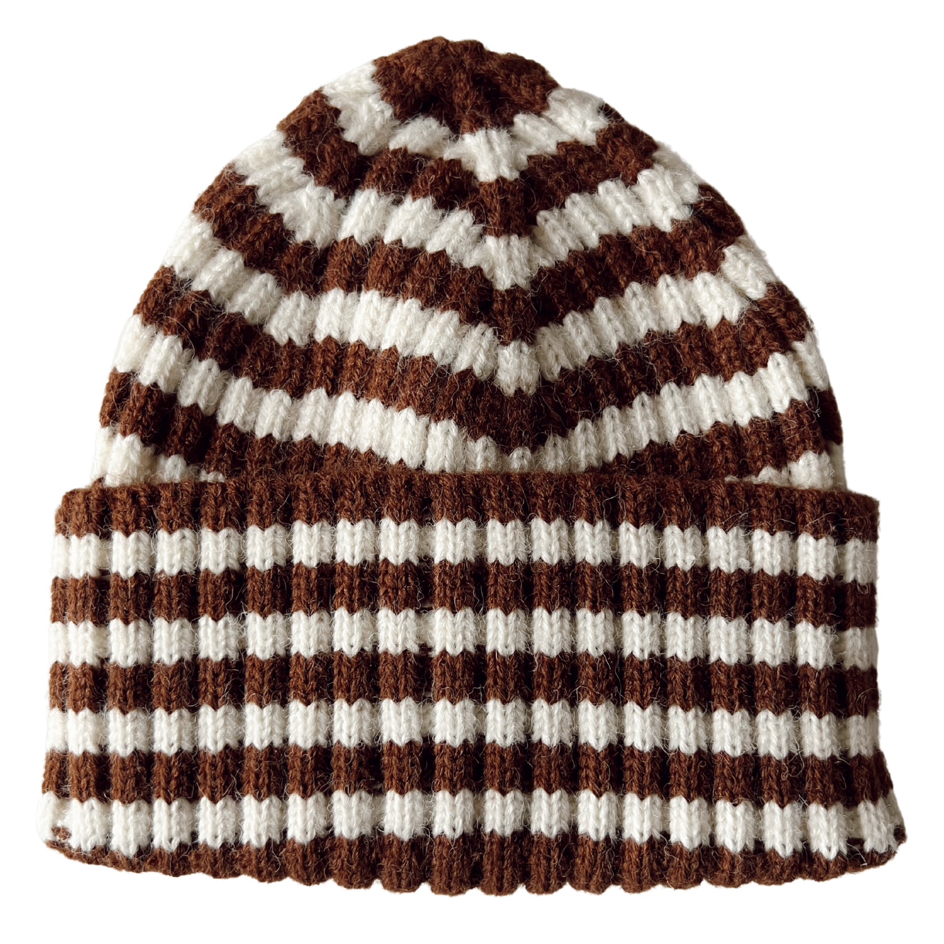 Rib Knit Hat, Saddle Stripe