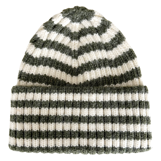 Rib Knit Hat, Wilderness Stripe